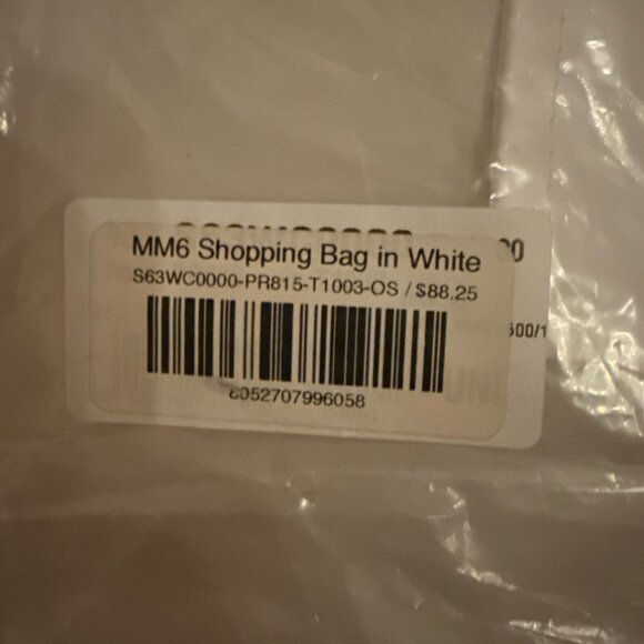 MAISON MARGIELA MM6 PVC Shopping Tote Handbag - Picture 3 of 7